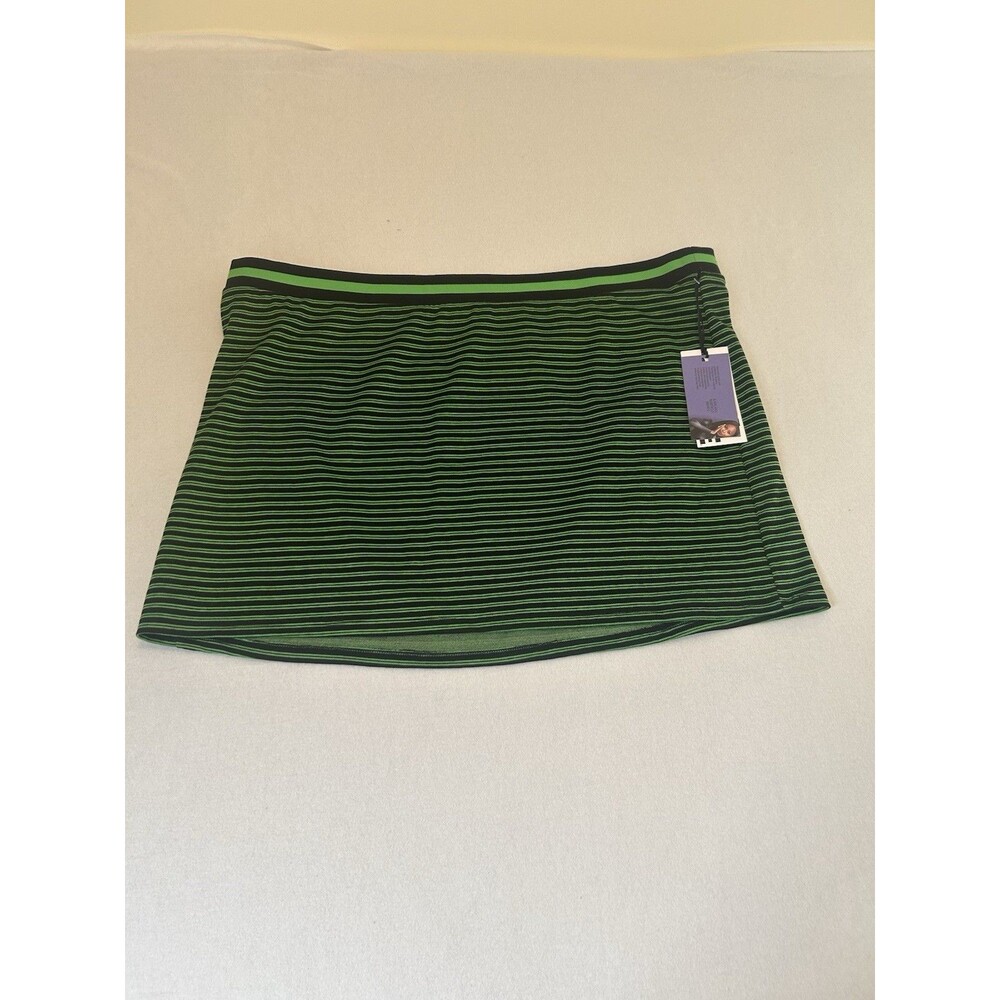 Future Collective Women's Skirt Size 2X Skirt Black Green Mirco Mini NEW 270